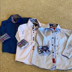 Bundle of three boys dress shirts 3T